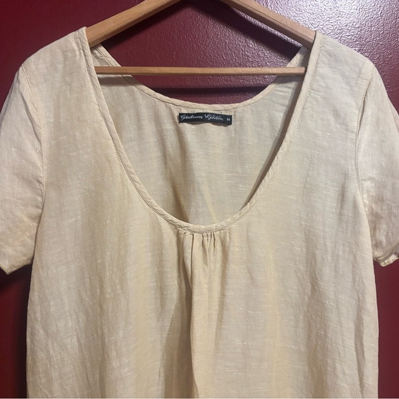 Gudrun Sjödén Dress Women Size M Butter Yellow Boho Lagom Minimalist Knee Length - Picture 2 of 9